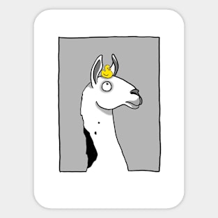 Llama Llama Duck Sticker